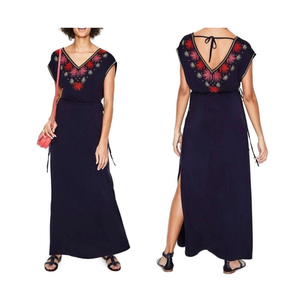 BODEN Marcia Embroidered Maxi Dress Size 2 - Picture 2 of 11